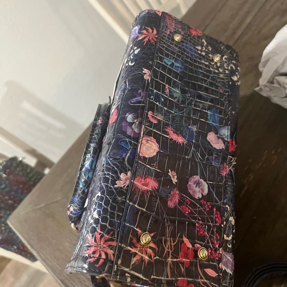 Brahmin Multicolor Floral Satchel - Picture 5 of 7